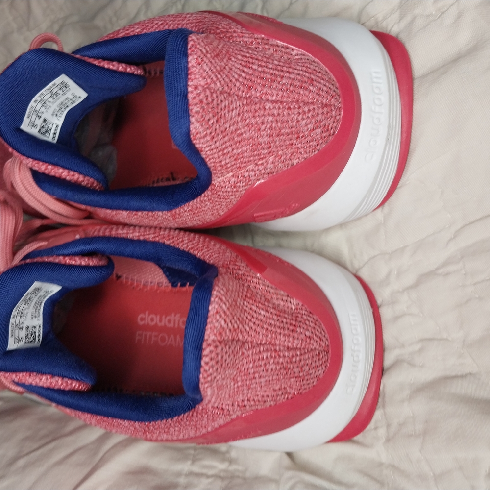Adidas Pink Sneakers with Textured Fabric rapidRun cloud foam. Size 5 - Picture 7 of 11